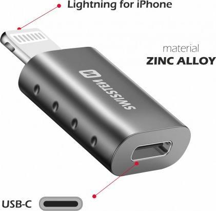 Produktbild Swissten Adapter Lightning(M)/USB-C(F) (USB Typ C, Lightning)