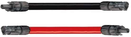 Actual product image Uniteck Solar cable red black 6mm2 MC4 20m (Solar cable)