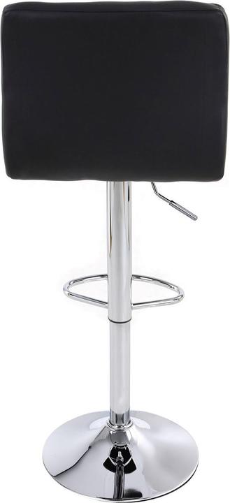 Immagine prodotto Songmics Sgabello da bar regolabile in altezza, similpelle, nero, set di 2