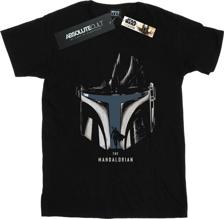 Produktbild Star Wars The Mandalorian Helmet Silhouette TShirt (XL)