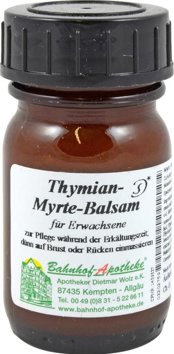Produktbild Bahnhof-Apotheke Thymian-Myrte-Balsam für Erwachsene, 30 ml BAL (Körpercreme, 30 ml)