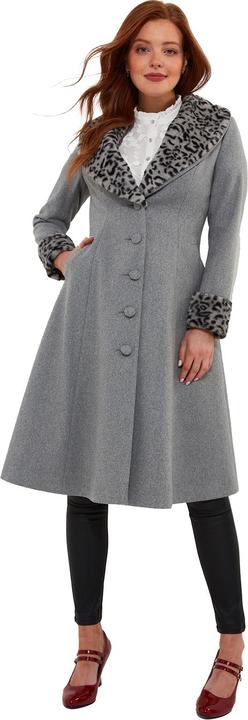 Immagine prodotto Joe Browns Cappotto con stampa animalier e bordo in pelliccia sintetica (36)