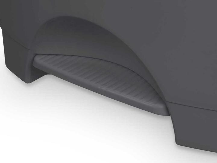Image du produit Natec Papierkorb mit Pedal Anthrazit Kunststoff 30 L (4 Stück) (30 l)