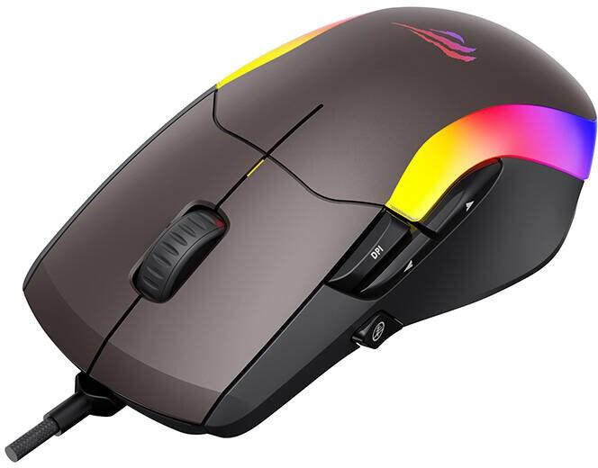 Produktbild Havit Gaming Mouse MS959S RGB (brown) (Kabelgebunden)
