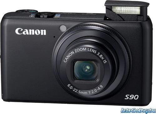 Immagine prodotto Canon PowerShot S90, 10 MPixel, zoom 3,8x, nero (1/1.7 ")