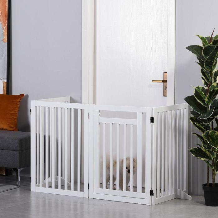 Image du produit Swisshandel24 Barrière d'escalier sans perçage Barrière de sécurité pliable Barrière de sécurité 4 pièces
