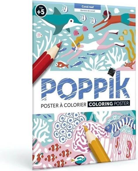 Produktbild Poppik Poster zum Ausmalen, Korallenriff