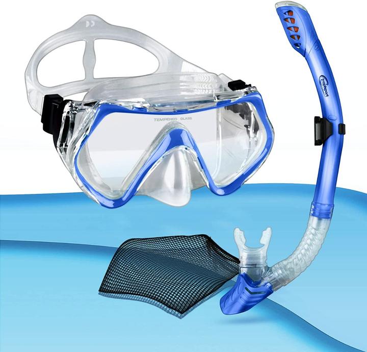 Tropisport Kids-Premium Set de plongée complet - avec tuba et masque (Incl. sans casse)