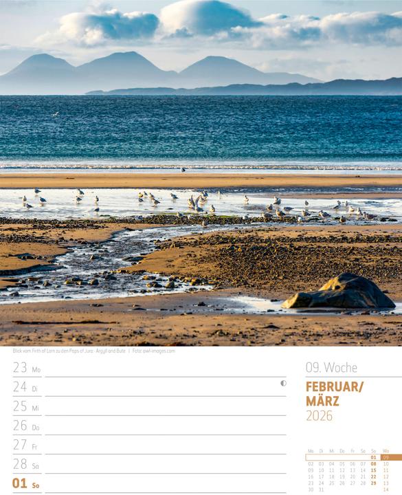 Actual product image Schottland - Zwischen Highlands und Hebriden - Wochenplaner Kalender 2026 (25 x 33 cm, Hardcover, German)