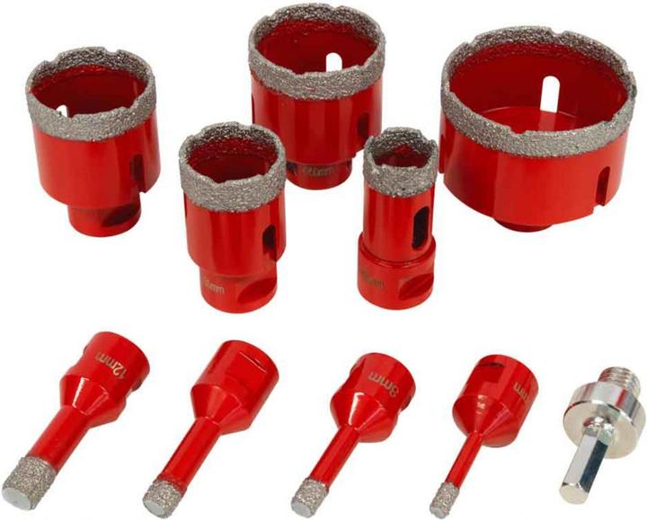 Actual product image Holzmann Diamond dry core bits set (68 millimetres)