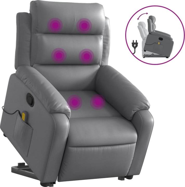 Produktbild VidaXL Massagesessel mit Aufstehhilfe Kunstleder
