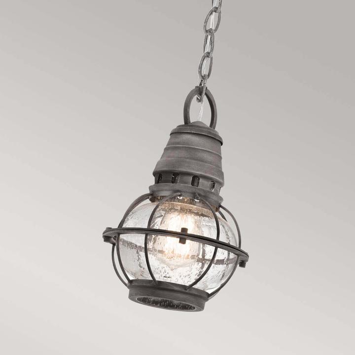Produktbild Elstead Lighting Bridge Point Aussen-Hängeleuchte E27 Verwittertes Zink IP44 (E27)