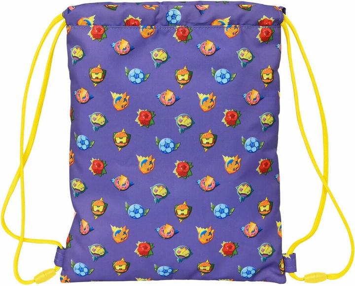 Immagine prodotto Superthings Borsa zaino con cinghie Guardiani di Kazoom Viola Giallo (26 x 34 x 1 cm)