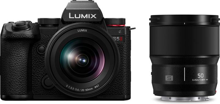 Immagine prodotto Panasonic DC-S5 II + S 20-60mm f3.5-5.6 + S 50mm f1.8 Bulk (24.20 Mpx, Full frame / FX)