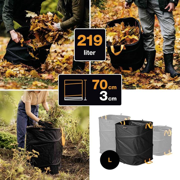 Produktbild Fiskars Ergo PopUp-Gartensack, 219 L (219 l)