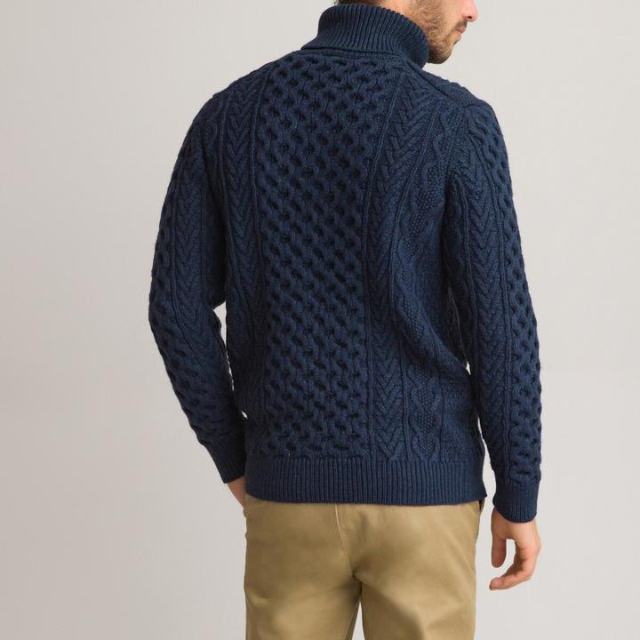 Actual product image La Redoute Collections Cable knit turtleneck jumper (3XL)