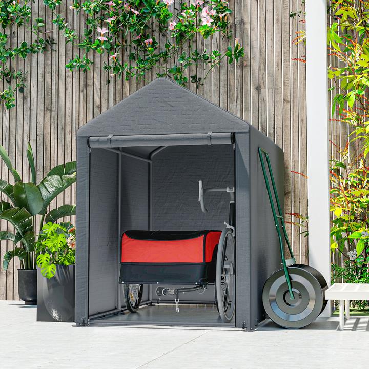 Actual product image Homcom Bicycle trailer with canopy