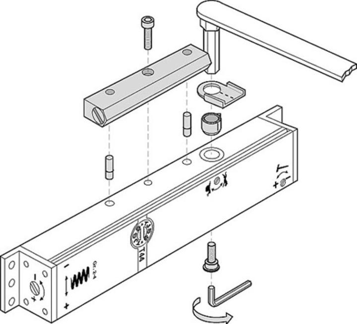 Actual product image TJSS Locking device for T 44 (Room door, Entrance door, Wooden door, French window)