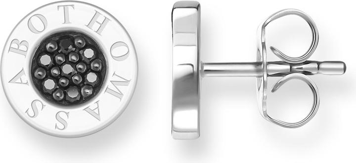 Thomas Sabo Ohrstecker Classic Pavé Schwarz (Silber)