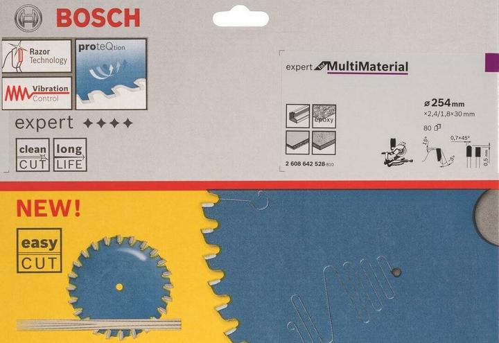 Produktbild Bosch Professional Zubehör Kreissägeblatt Expert for Multi Material, 254 x 30 x 2,4 mm, 80
