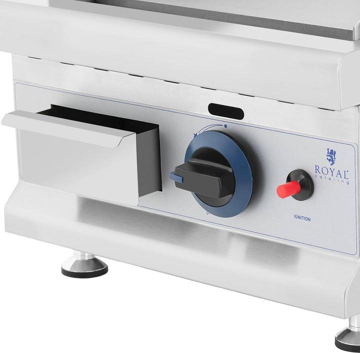 Produktbild Royal Catering Gasgrill Edelstahl Gasbräter 35 x 40 cm glatt 3.100 W Propan/Butan (0.00 kW)