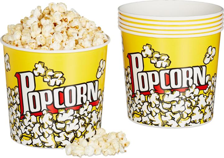 Productafbeelding Relaxdays Popcorn emmers (6 x)