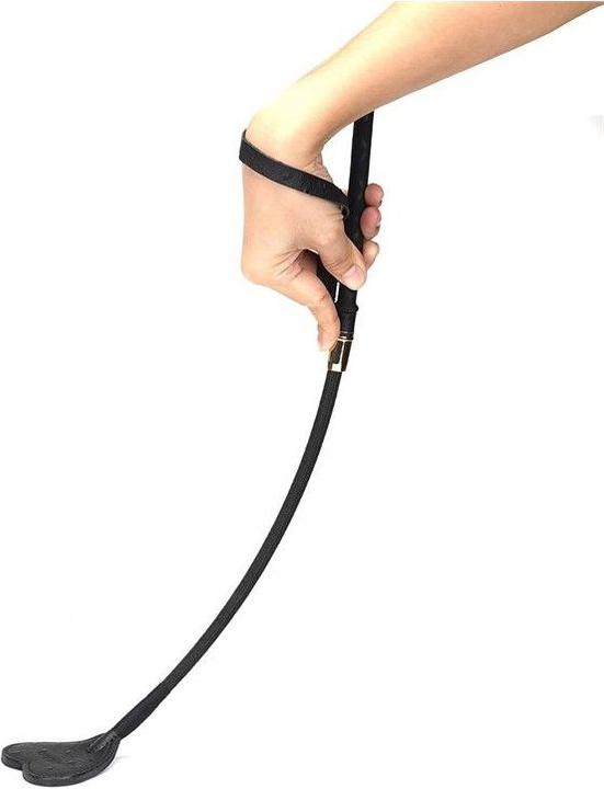 Produktbild Liebe Seele Demon's Kiss Leder Peitsche im Straussenleder-Look "Herzli"