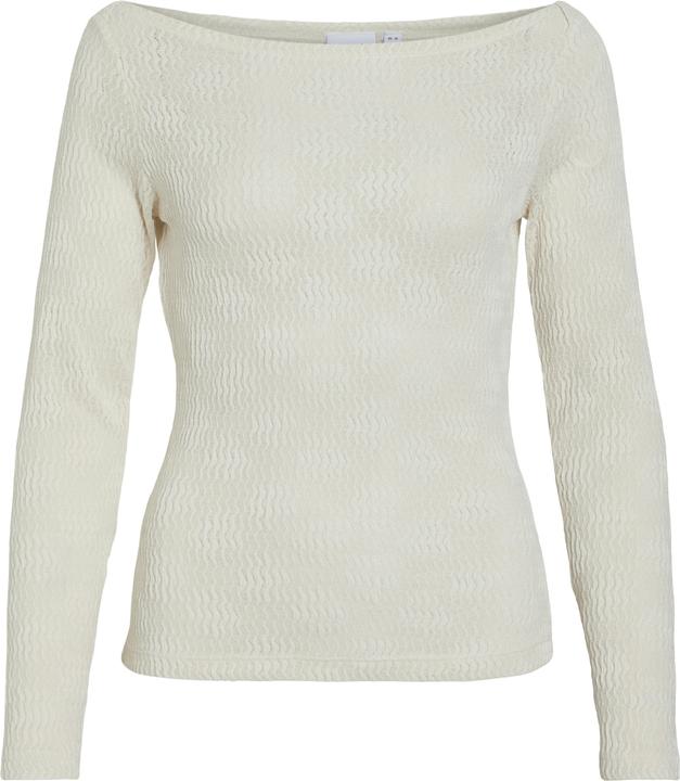 Actual product image Vila Boat-neck top with long sleeves (S)