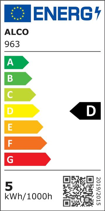 Energie-Label Alco LED-Schreibtischleuchte 963 mit Fuss weiss (420 lm)