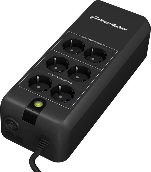 Produktbild Powerwalker VFD 600 APFC 600VA / 300W Offline USV Active Power Factor Correction (600 VA, 300 W, Standby USV)