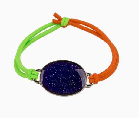 Image du produit Out of the blue Bracelet d'humeur avec pierre (Matières plastiques, Métal)