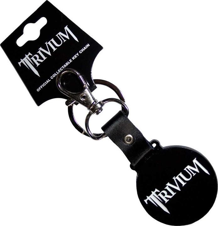 Actual product image Trivium Classic Logo Mono Circle Schlüsselanhänger