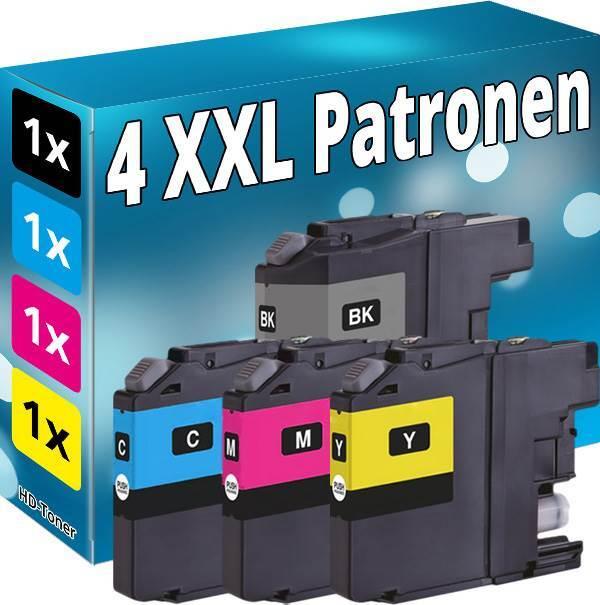 Produktbild Druckfuxx 4 Druckerpatronen kompatibel für Brother LC-424 DCP-J1200W Set Multipa