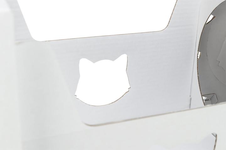 Produktbild Trixie Katzenmöbel Casa Cara, Pappe, 93 × 72 × 30.5 cm, Weiss (73 cm, Weiss)