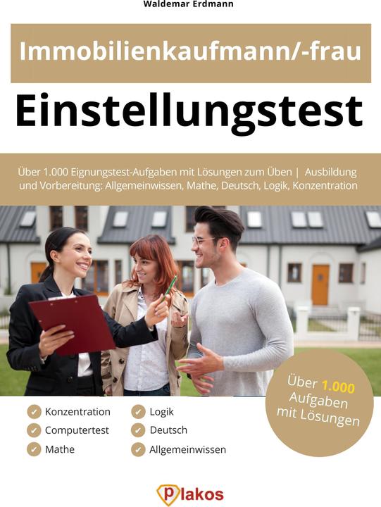 Produktbild Einstellungstest Immobilienkaufmann / Immobilienkauffrau (Deutsch, Waldemar Erdmann, 2020)