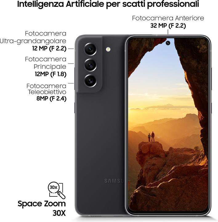 Productafbeelding Samsung Galaxy S21 FE 5G (128 GB, Grafiet, 6.40", Dubbele SIM, 12 Mpx, 5G)