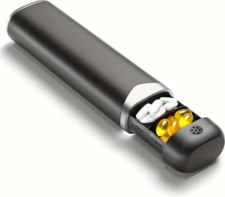 Actual product image PhoneLook Woche Pillendose tragbar 7 Tage kompakte Medikamenten-Dispenser