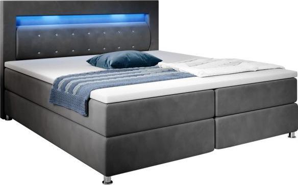 Produktbild Juskys Boxspringbett Vancouver LED (180 x 200 cm)