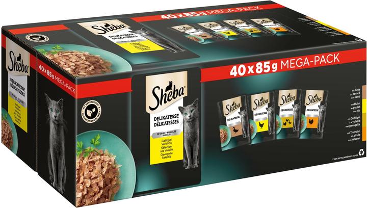 Image du produit Sheba Délicatesse de la gelée (Adulte, 40 pcs, 3400 g)