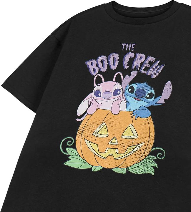 Actual product image Lilo & Stitch Girls Boo Crew Short-Sleeved T-Shirt (116)