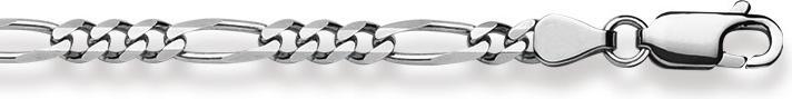 Produktbild Natsumi Schmuck Halskette Gelbgold 18K/750 Figaro 2.9mm (750/18 K Weissgold, 55 cm)