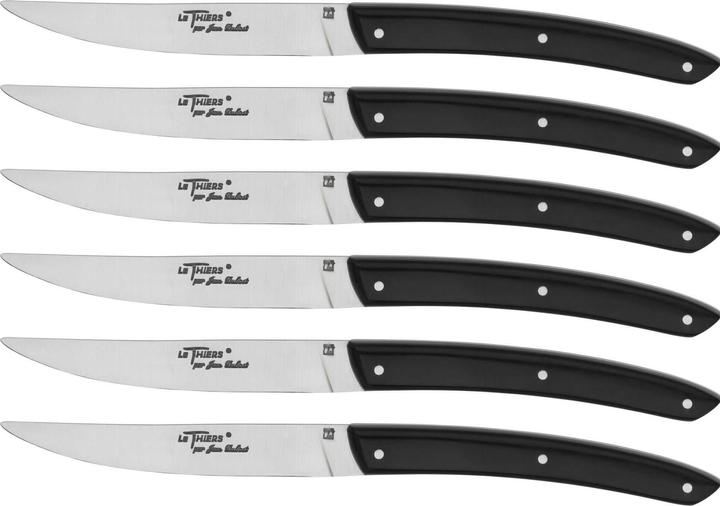 Laguiole Jean Dubost Le Thiers Steakmes Acryl 6 stuks. (6 Stuk, Mes)