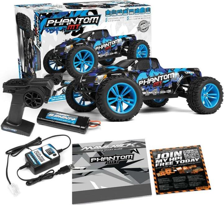 Actual product image Maverick Phantom MT 1:10 RTR Monster Truck (RTR Ready-to-Run)