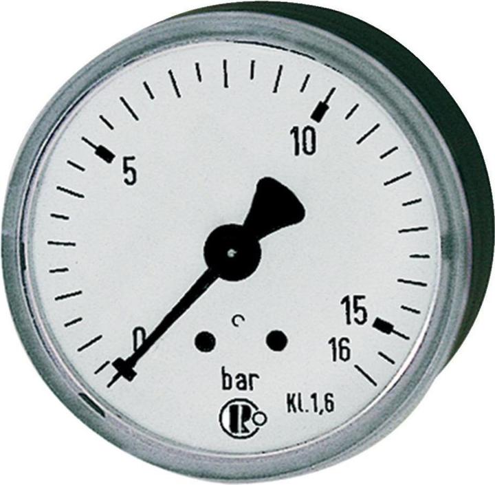 Produktbild Riegler 101752 Standardmanometer, rückseitig zentrisch, G 1/4, 0 - 4 bar, Ø 63