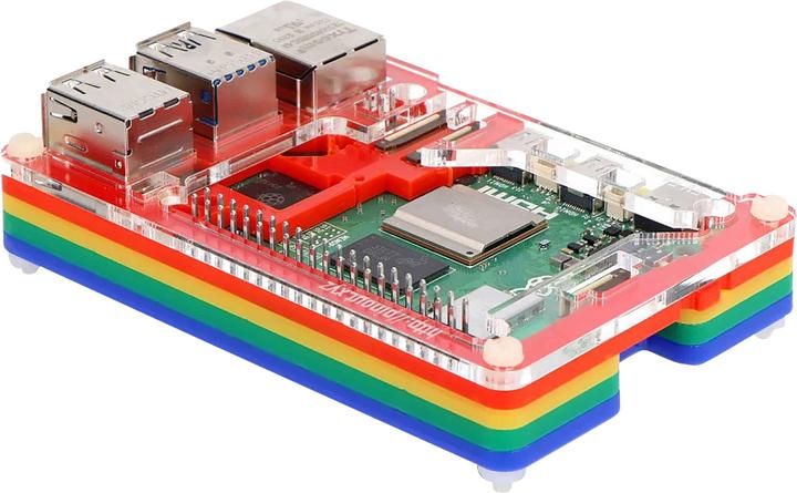 Produktbild Raspberry Pi Pibow case for 5 (fan not included) - Multicolor