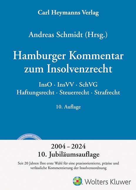 Produktbild Heymanns Hamburger Kommentar zum Insolvenzrecht (Deutsch, Andreas Schmidt, 2023)