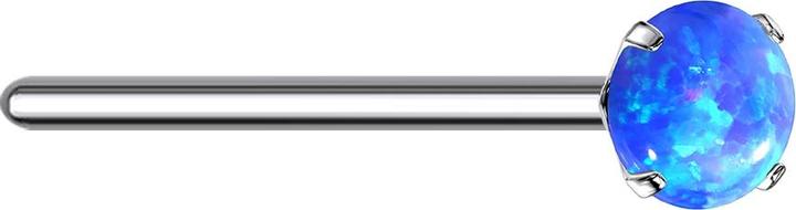 Immagine prodotto Star Piercing Perno nasale in argento opale blu incastonato (senza ottone, Titanio G23)