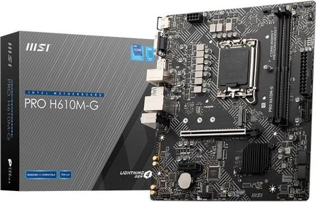 Immagine prodotto MSI PRO H610M-G (LGA 1700, Intel H610, mATX)