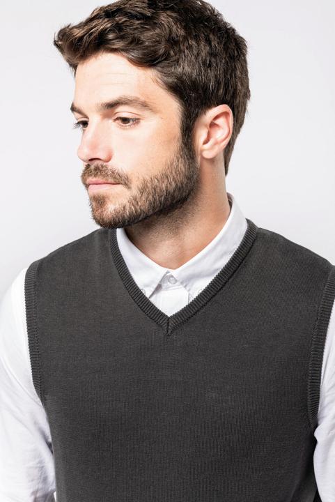 Produktbild Kariban Pullover mit V-Ausschnitt ohne Ärmel (L)
