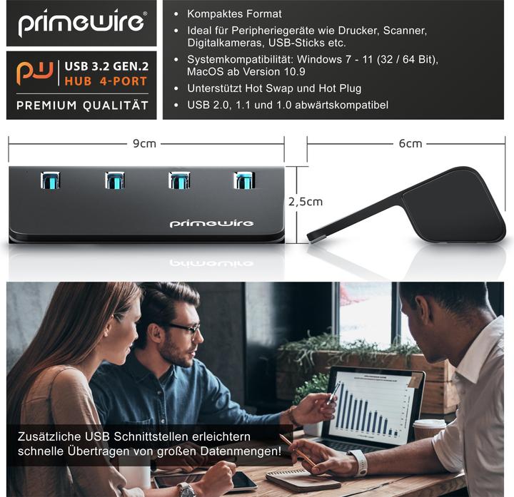 Immagine prodotto Primewire USB Hub (USB-A, 4 porte)